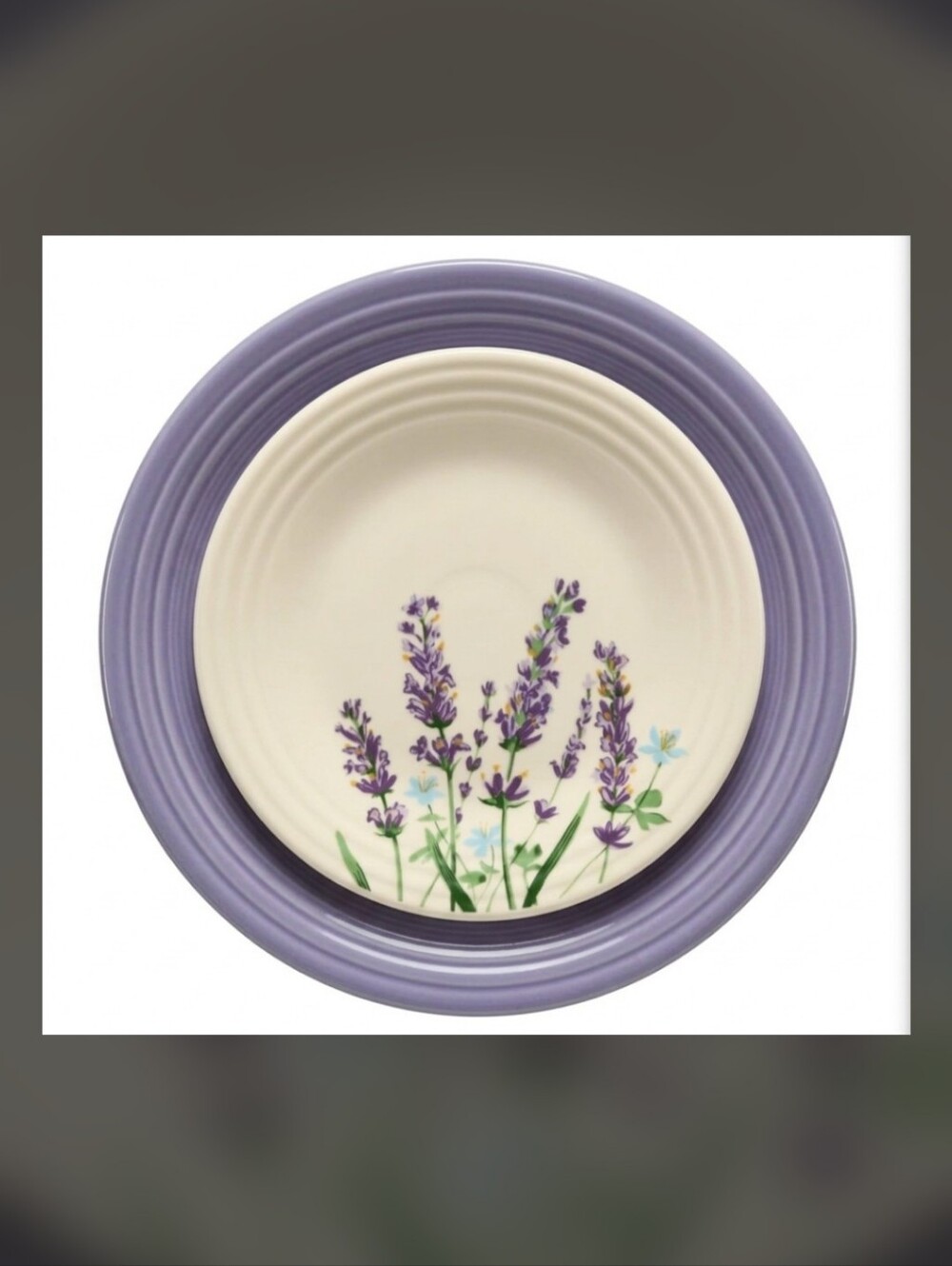 Fiesta Lavender Bloom Plate Set